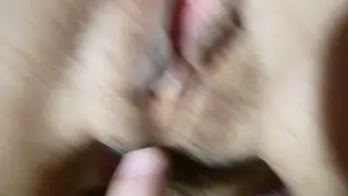 POV Close-Up Drives Hairy Teen to Squirting Orgasm