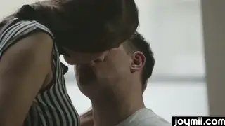 Busty Girlfriend Works Her Man With a Slow Titjob