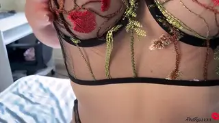 Curvy Brunette and Redhead Swap Blowjobs and Titjobs in POV Compilation