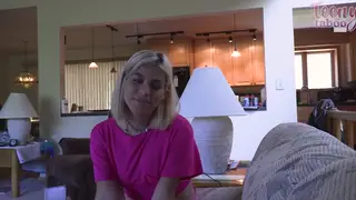 Busty Blonde Nanny Rides and Gets Pounded in Bed