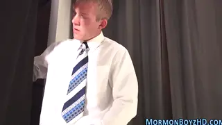 Muscular Mormon Hunks Share a Bareback Anal Threesome