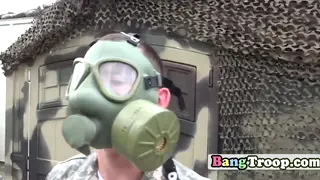 Tattooed Soldier Takes Intense Doggy From POV