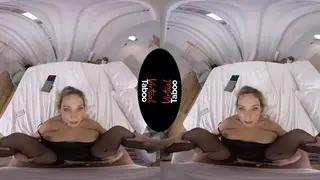 Blonde Stepmom Rides Stepson in VR POV