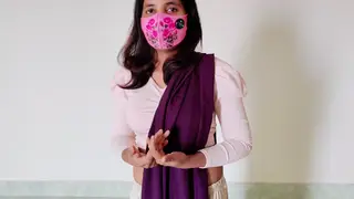 Indian Student Gives Deep Blowjob in Bedroom Lingerie