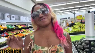 Ebony Teen Takes BBC Doggystyle for Creampie Finish