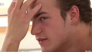 Blonde European Newbie Jerks Uncut Cock in Casting Debut