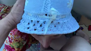 Brunette MILF Delivers Deep POV Blowjob and Takes Facial