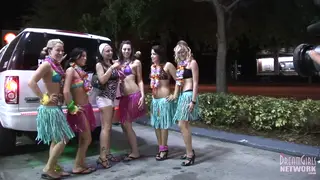 Party Girls Strip Naked During Limo Ride