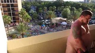 Hairy Muscle Bear Gets Outdoor Blowjob and Facial
