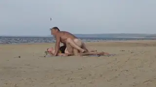 Blonde BBW Milf Gets Pounded on Sandy Beach