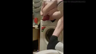 European Teen Explores Extreme Anal Gape Solo in Bathroom