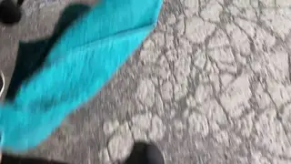 Petite Latina Trades a Gym Ride for Car Sex in Public