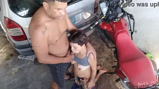Voluptuous Latina Teen Explores Anal in Garage Setting