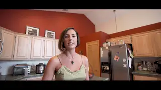 Curvy Stepmom Guides Stepson With POV Handjob