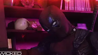 Busty Blonde and Redhead Superheroes Take Doggystyle Pounding