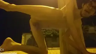 Teen Puppy Play Leads to Public Pissing Scene
