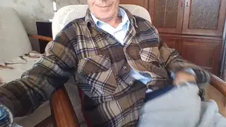 Polish Daddy Strokes to Climax on Live Webcam