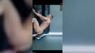 Blonde Guy Strokes His Cock in Quick Solo Session
