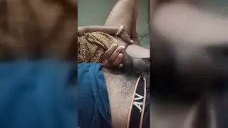 Indian BBW Wife Gives Handjob to Her Husband