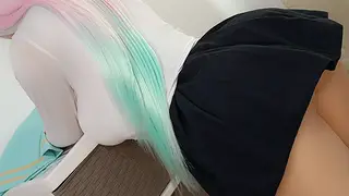 Virgin Stepdaughter Cosplayer Takes First Creampie