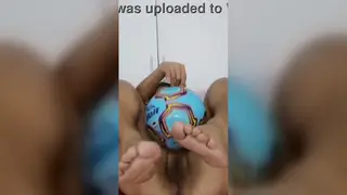 Latina MILF Teases With Feet and Toys Solo