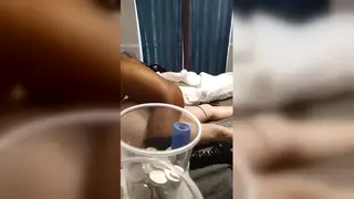 Ebony Woman Prepares for an Intimate Session