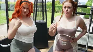 Busty Lesbian Coach Commands a POV Edging Session