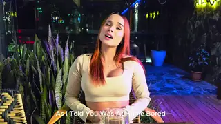 Curvy Latina Redhead Takes Stranger in Restaurant Bathroom