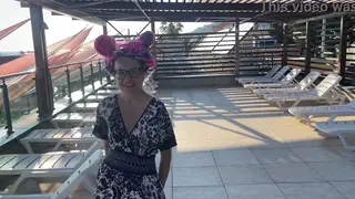 Brunette Tourist Gets Spanked Hard on Holiday