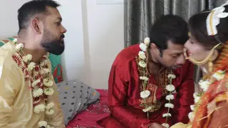 Indian Wife Shared in Hardcore Threesome With Husband