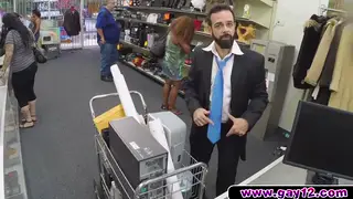 Hairy Bear Threesome Unfolds on Office Desk