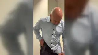 European Guy Teases His Cock with a Penis Ring