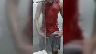 Solo Twink Pleasures Himself in the Bathroom