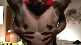 Tattooed Asian Muscle Stud Gets Nipples Worshipped and Cock Sucked