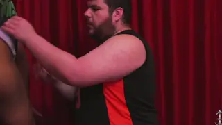Bearded Bear Worships a Latino Bubble Butt With His Mouth