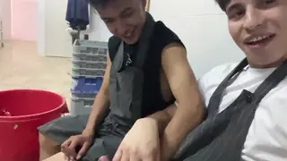 Submissive Latino Endures Bondage and Rimming in Hotel Kitchen