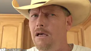 Redhead Teen Deepthroats Older Man in Step Fantasy