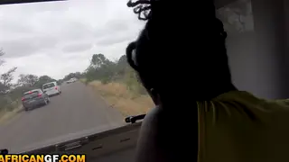 Busty Ebony Girlfriend Delivers Deepthroat POV Blowjob