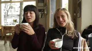 European Lesbian Pair Explore Strap-On Pleasure Together