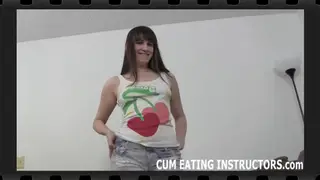 Femdom POV Threesome Ends With Cum Eating Instruction