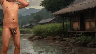 Asian Twink Swallows Loads During Outdoor Orgy