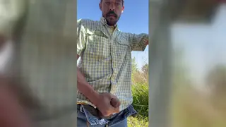 Trucker Uncuts His Massive BBC Outdoors While a Partner Watches