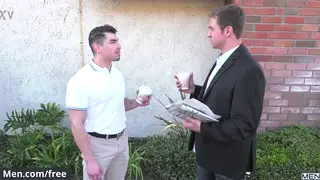 Muscular Couple Trades Deepthroat and Bareback in Preview