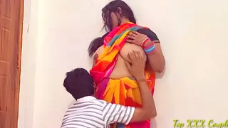 Indian Maid in Uniform Takes Quick Doggystyle Fuck