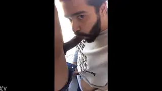Bearded Bear Delivers Deep Oral Service to Mature Partner