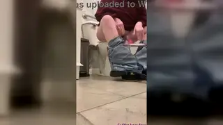 Brunette BBW Dominates Her Boyfriend in the Bathroom