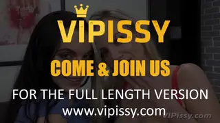 Blonde MILFs Share a Double Dildo and Golden Showers