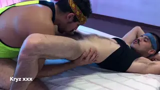 Latino Stud Fills a Hairy Hole Bareback