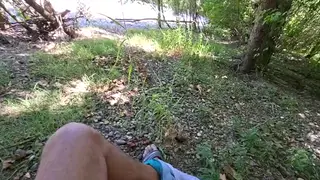European Guy Strokes to a Public Squirt on the Beach