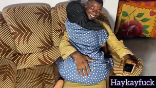 Petite Ebony Rides BBC in Hijab Roleplay
